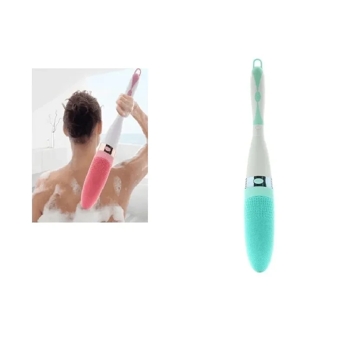 Βούρτσα Μπάνιου Silicone Bath Brush Electric Shower Massager, σε ροζ χρώμα