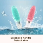 Βούρτσα Μπάνιου Silicone Bath Brush Electric Shower Massager, σε ροζ χρώμα