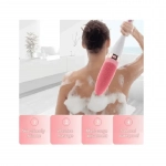 Βούρτσα Μπάνιου Silicone Bath Brush Electric Shower Massager, σε ροζ χρώμα