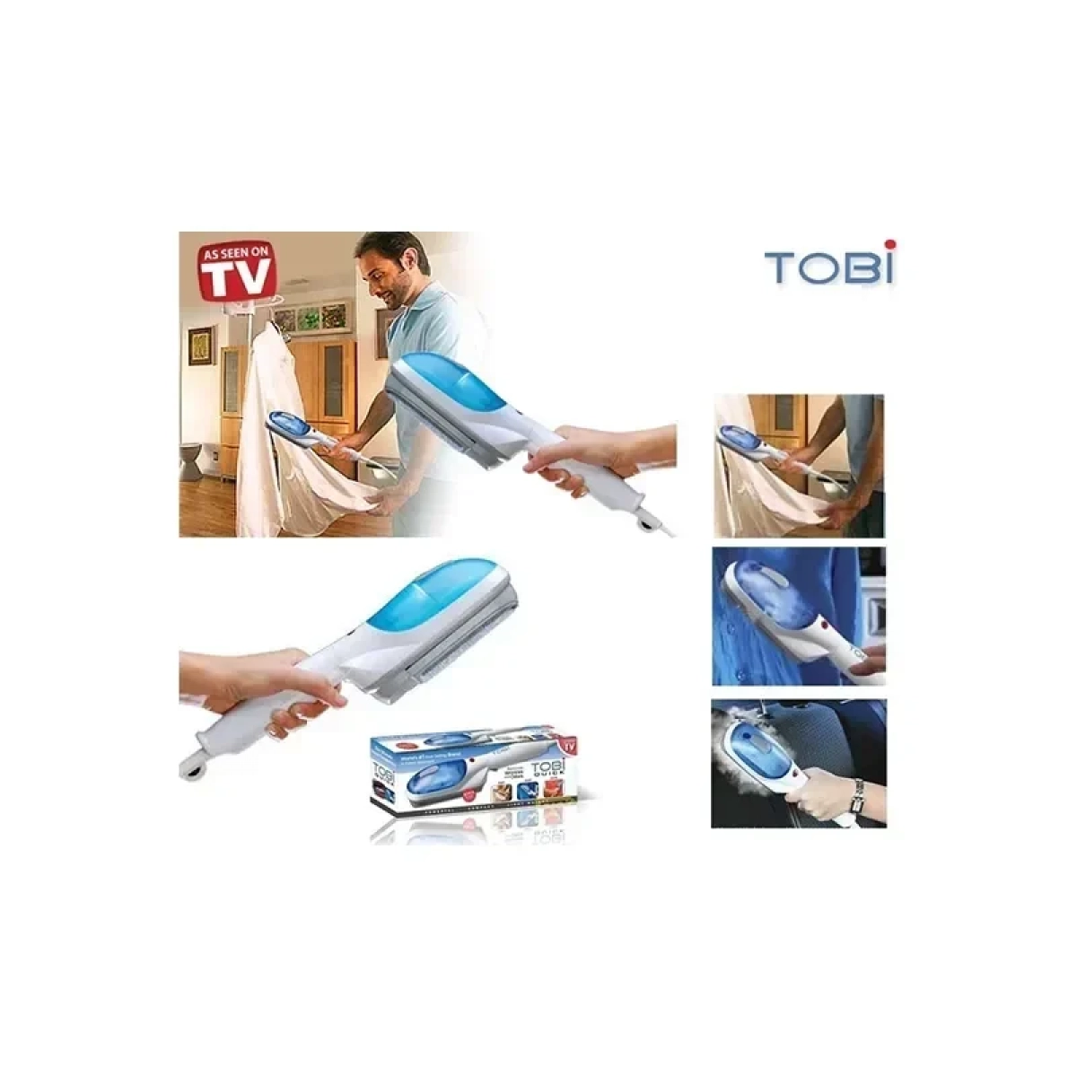Σίδερο ταξιδίου με ατμό Tobi Travel Steamer Oem λευκό