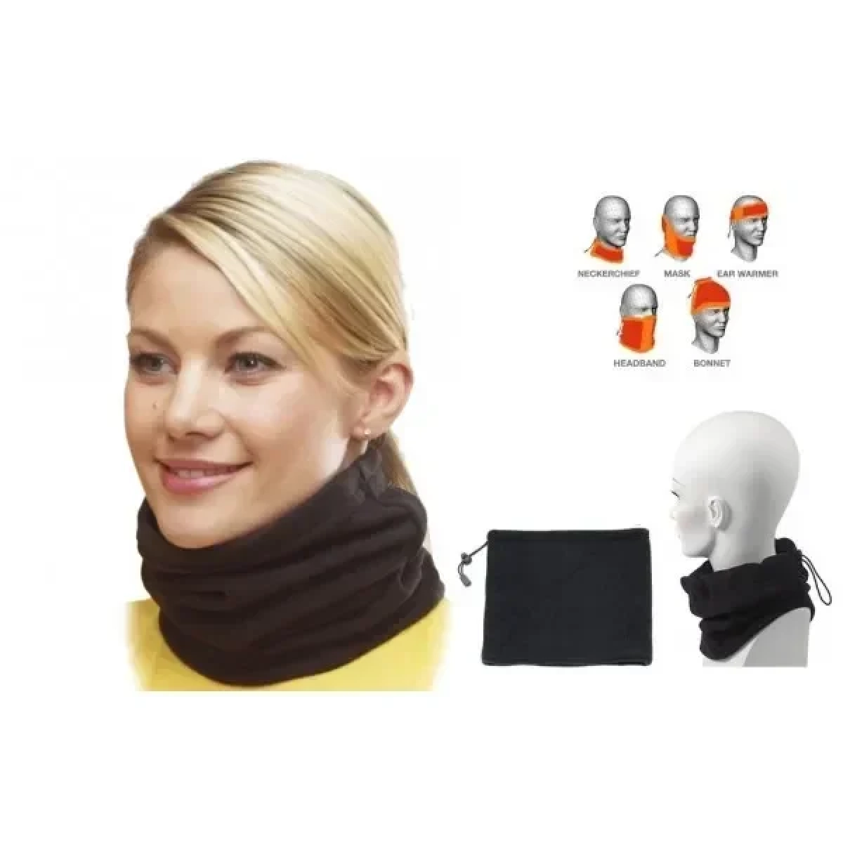 Ζιβάγκο Λαιμού Fleece Διπλής Όψης 5 Σε 1 (One Size) - Image 2