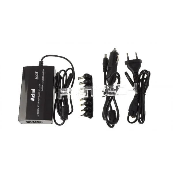 Φορτιστής Laptop AC to CD 100W Αναστροφέας Δύναμης DC to DC με 8 διαφορετικές πρίζες για όλες τις συσκευές- Meind 505A