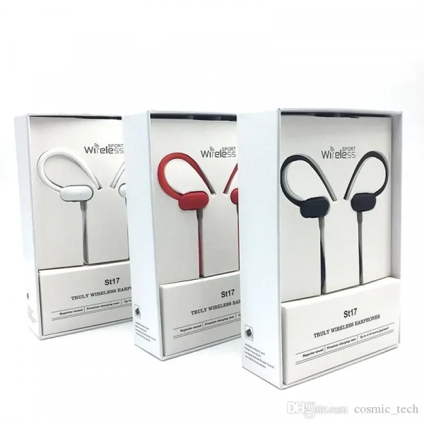 ST-17 Αθλητικό Ear Ear Hook Bluetooth V4.2, σε λευκό χρώμα