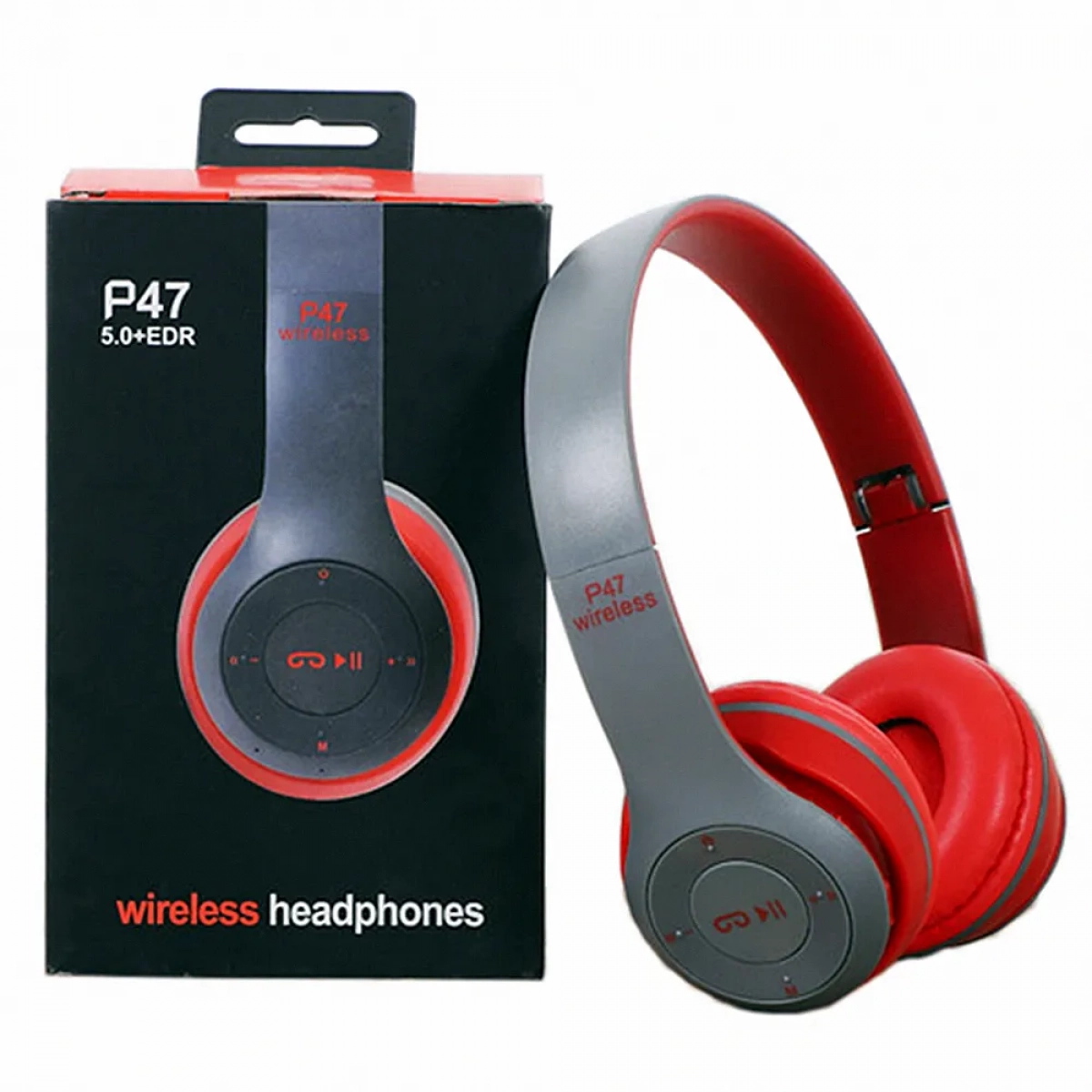 Future Elegant Wireless Headphones Flexible Noise Cancellation Musics Headphone P15, σε κόκκινο χρώμα