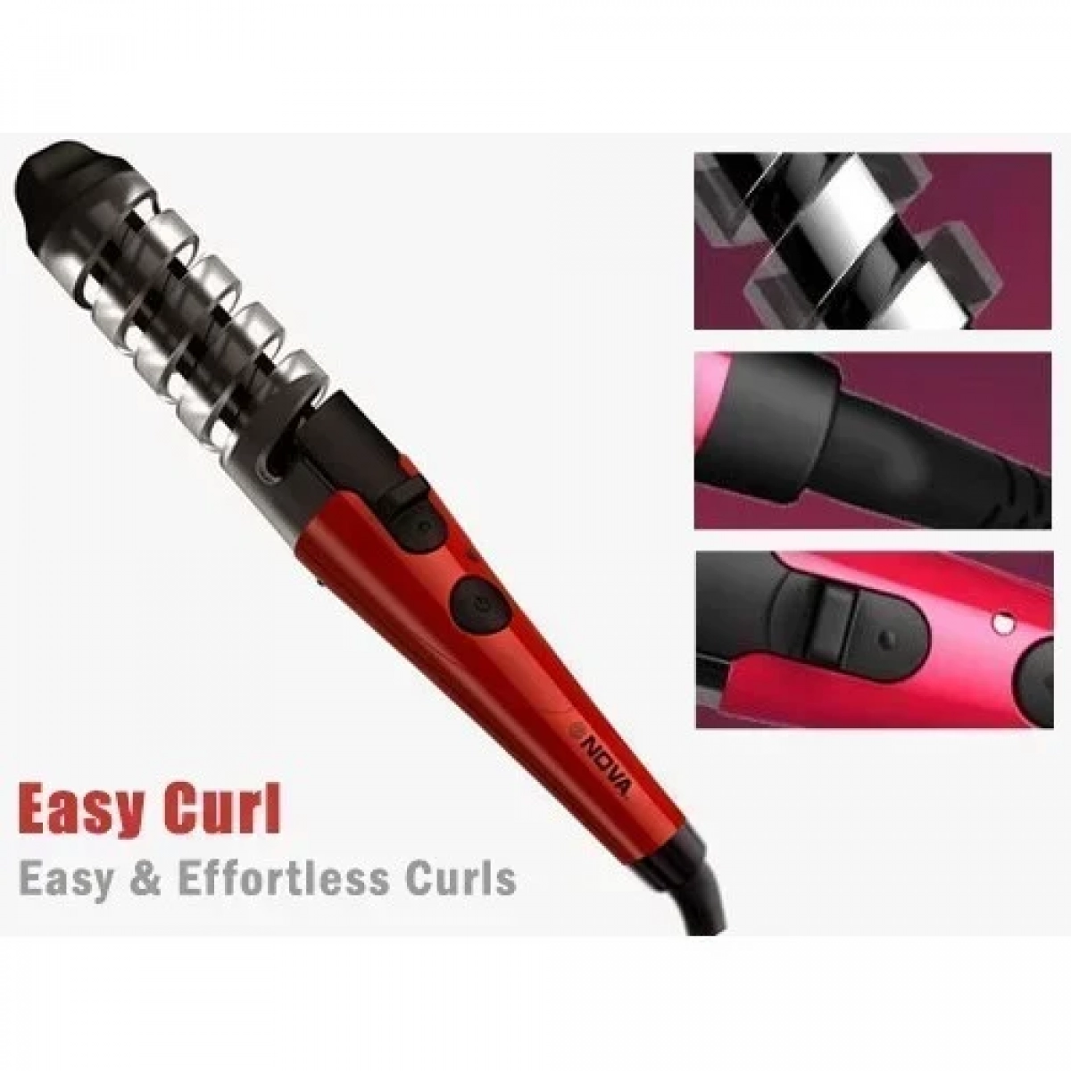 Spiral ψαλίδι για μπούκλες με κεραμική επίστρωση Easy Curl Nova NHC-2007A