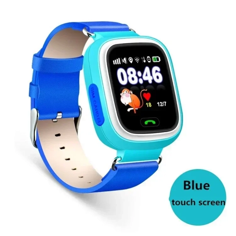 Παιδικό Smart Watch με Οθόνη, GPS Tracker, Υποστήριξη SIM για IOS και Android - OEM Q80, σε μπλε χρώμα