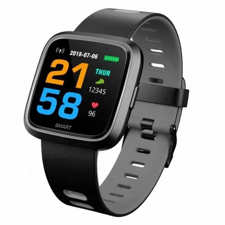 Ρολόι smart watch EZRA SW02, σε μαύρο χρώμα