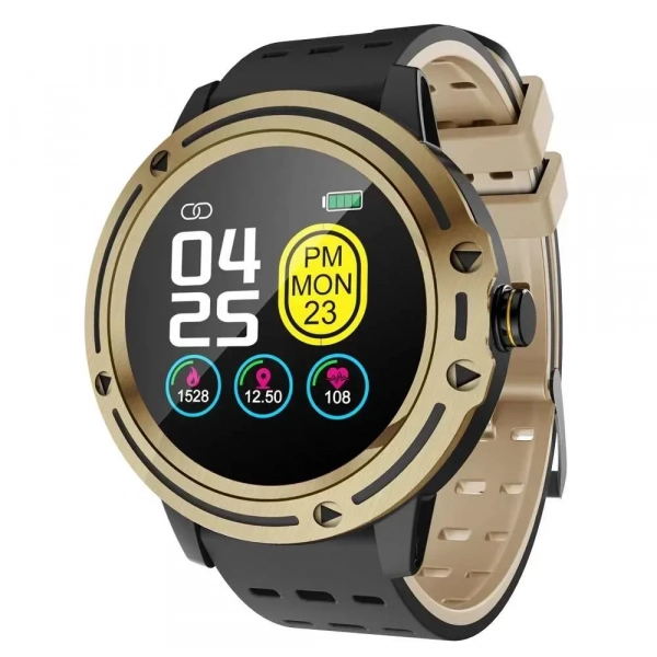 Smartwatch Sports Bracelet V5 Μέτρηση Παλμών, Πίεσης, Θερμίδων - PK L9 GT2, σε χρυσό χρώμα