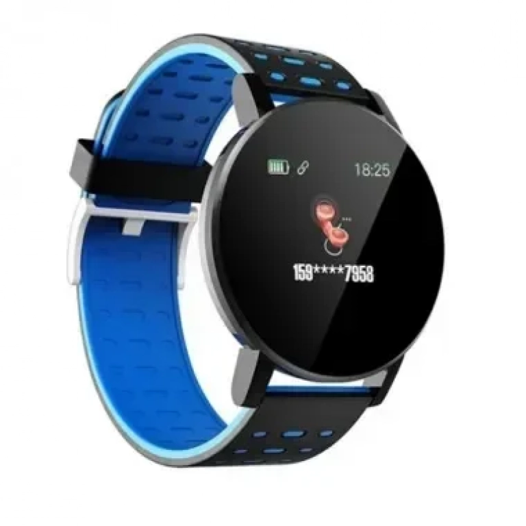 119 Plus Smart Bracelet IP65 Waterproof Fitness Tracker Pedometer Fitness Tracker Smartwatch, σε μπλε χρώμα