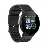 119 Plus Smart Bracelet IP65 Waterproof Fitness Tracker Pedometer Fitness Tracker Smartwatch, σε μαύρο χρώμα