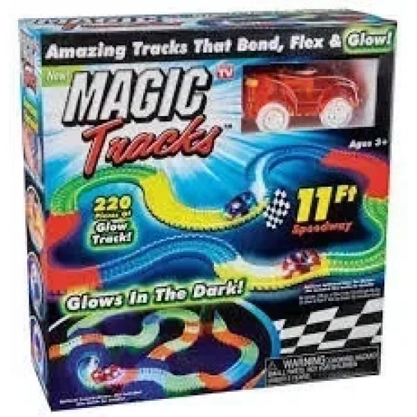Αυτοκινητόδρομος με led αυτοκινητάκι – Magic Tracks 11ft 220pcs