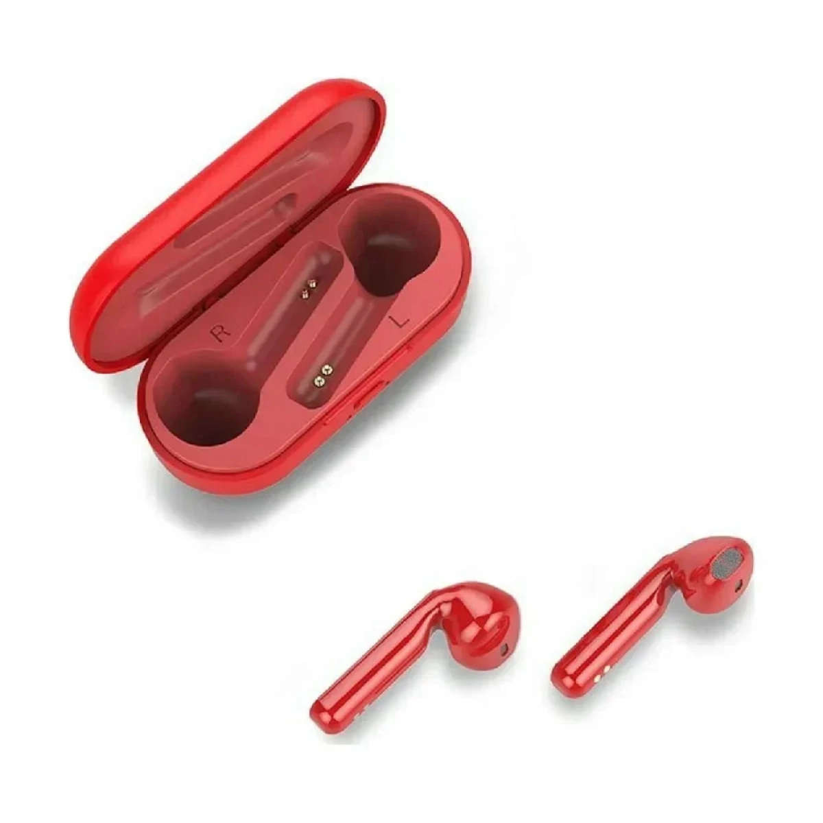 Ασύρματα Hi-Fi Stereo Earbuds TWS L8 με Bluetooth - Κόκκινο - Image 3