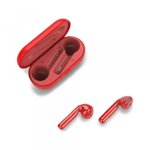 Ακουστικά Ασύρματα TWS L8 Bluetooth Earphones Hi-Fi Stereo Earbuds, σε κόκκινο χρώμα