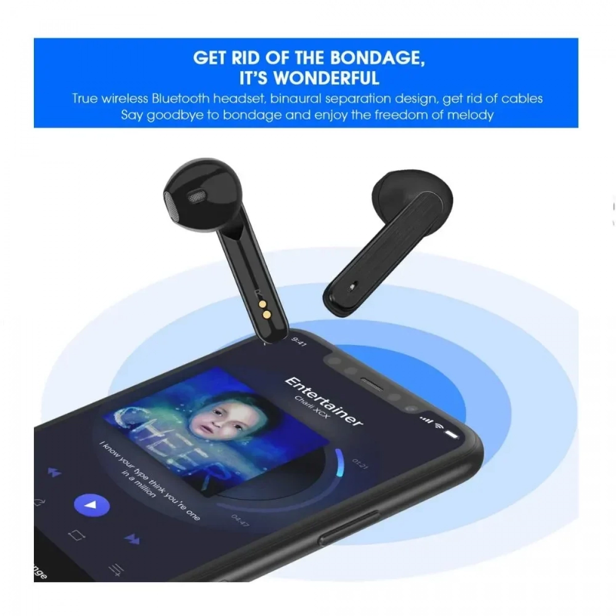 Ασύρματα Hi-Fi Stereo Earbuds TWS L8 με Bluetooth - Μαύρο - Photo10