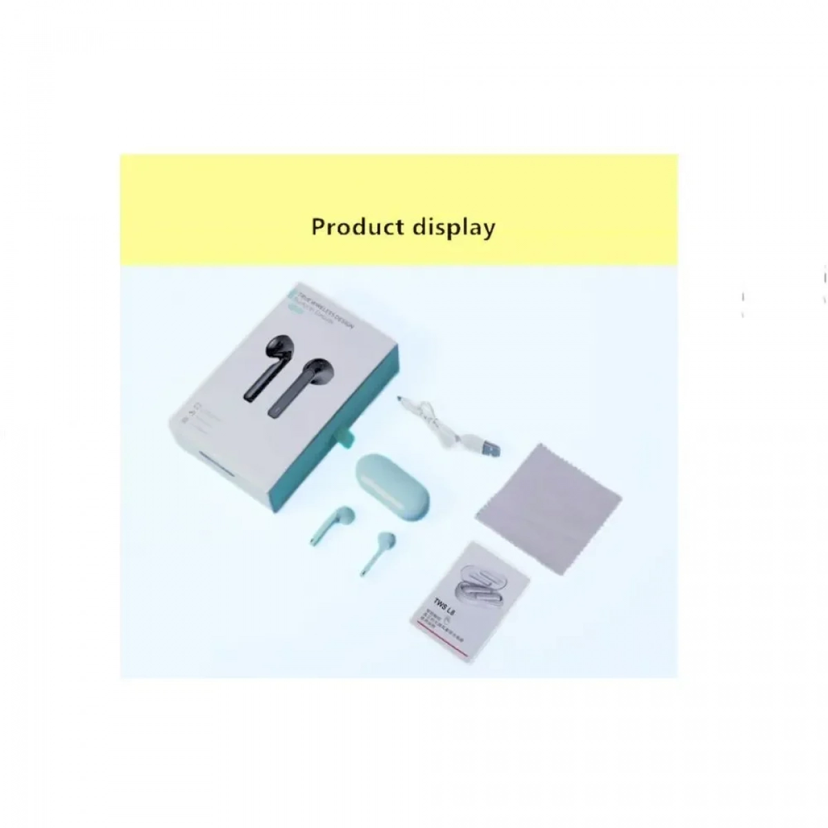 Ασύρματα Hi-Fi Stereo Earbuds TWS L8 με Bluetooth - Μαύρο - Photo6