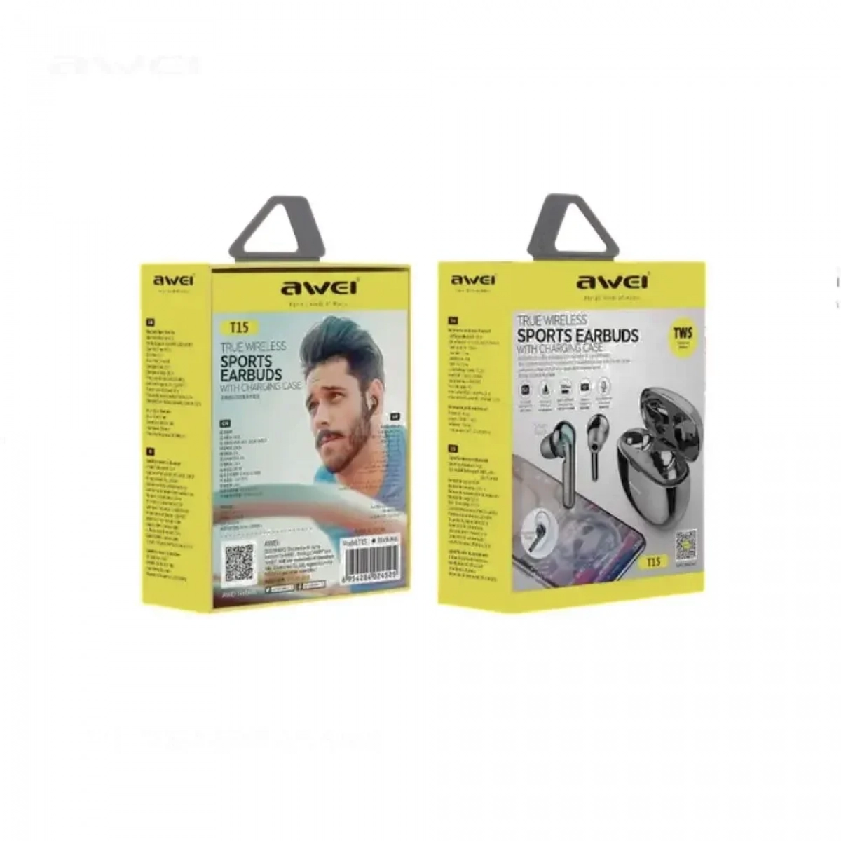 Awei T15 TWS Bluetooth Ακουστικά με Βάση Φόρτισης – Λευκό - Photo5