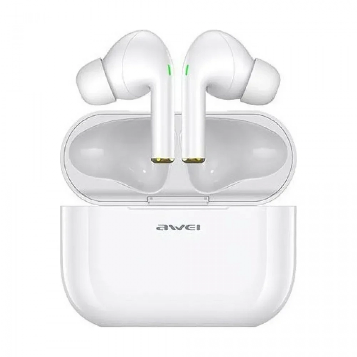 Ακουστικά Bluetooth Awei με Βάση Φόρτισης T15 TWS, σε λευκό χρώμα
