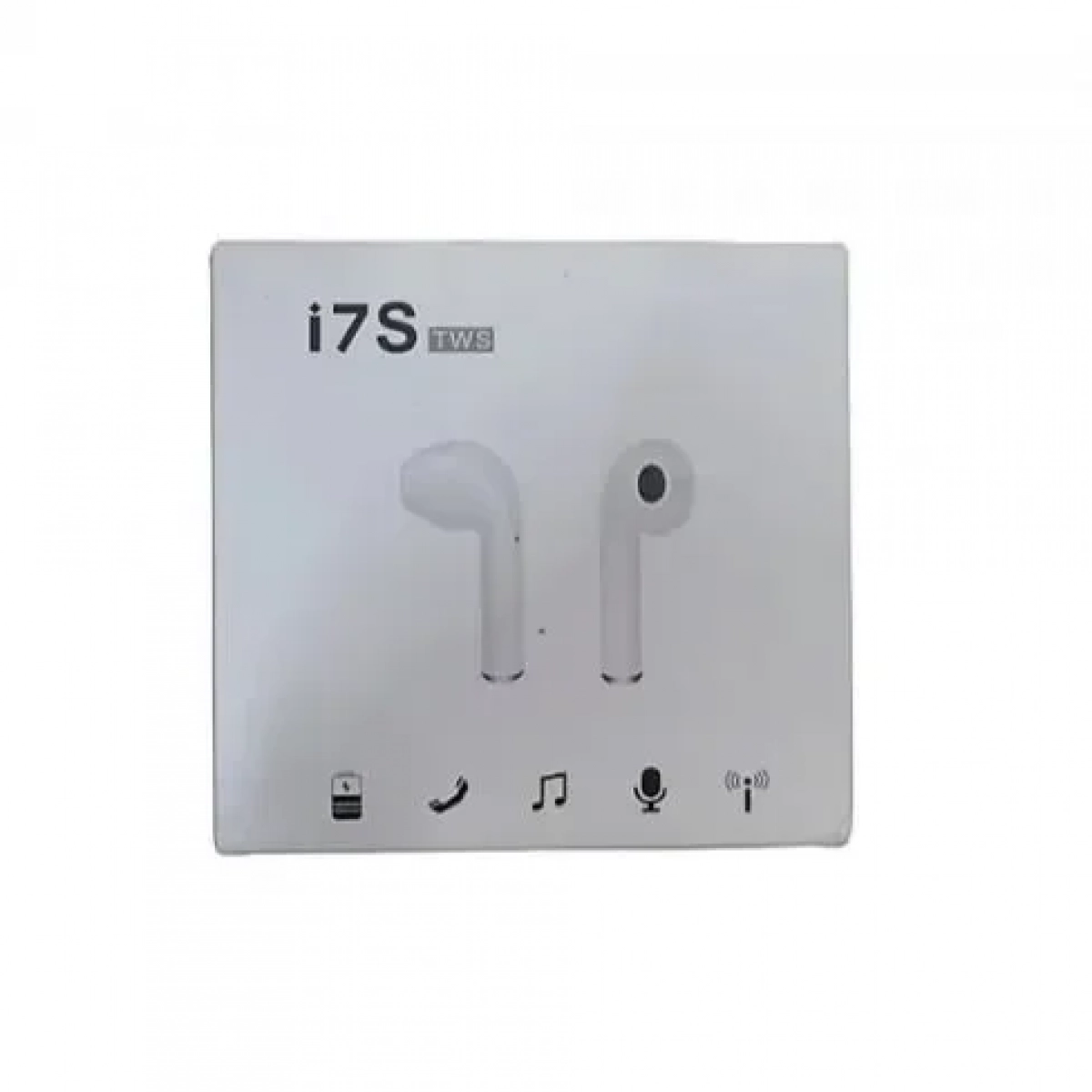 Ασύρματα ακουστικά Bluetooth TWS i7s με θήκη φόρτισης, σε λευκό χρώμα