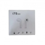 Ασύρματα ακουστικά Bluetooth TWS i7s με θήκη φόρτισης, σε λευκό χρώμα