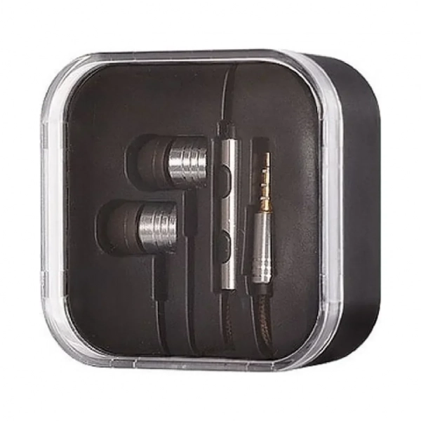 Ακουστικά Stereo Handsfree Με Ρυθμιστή Ασημί (EN50332-2)