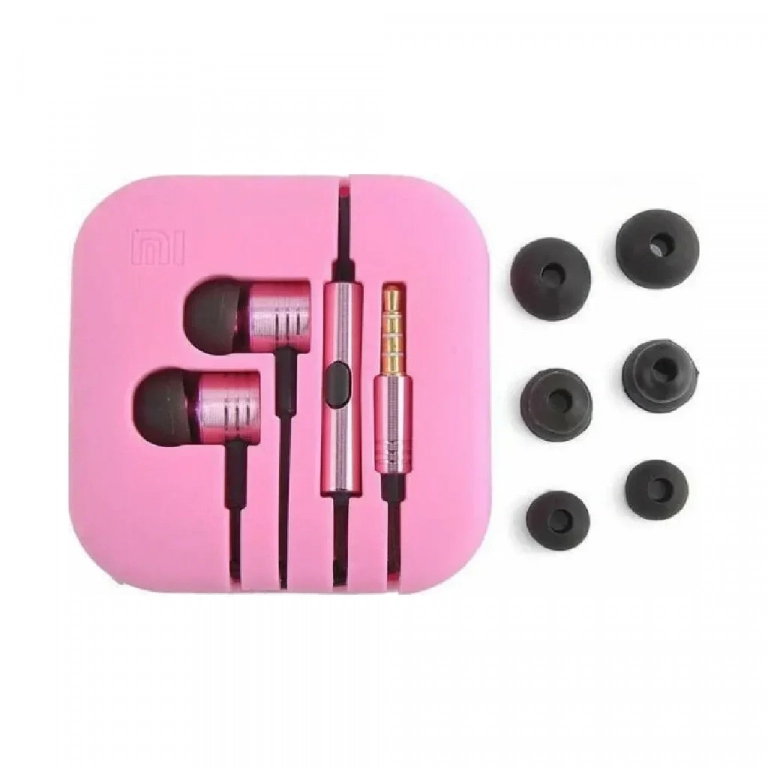 Ακουστικά Stereo Handsfree Με Ρυθμιστή Ροζ (EN50332-2)