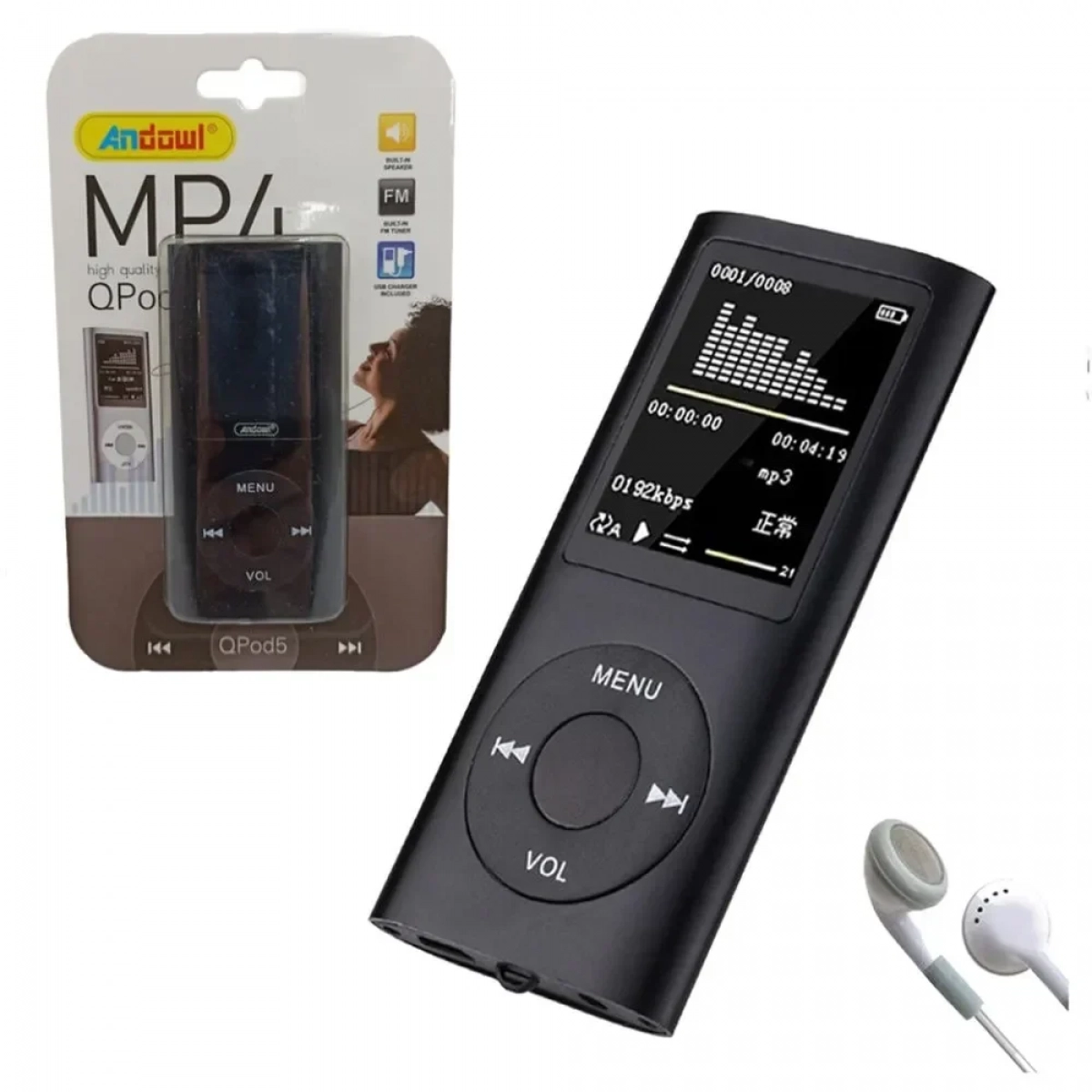 Andowl MP4 Player, σε μαύρο χρώμα - Photo4