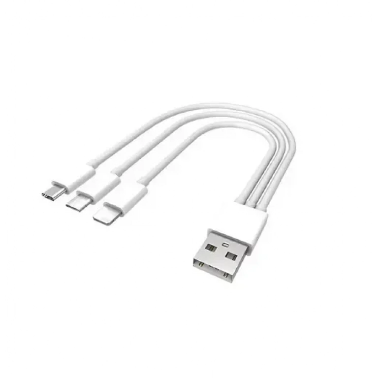 Αντάπτορας 30CM 3in1 Universal Multi USB Charge Cable Cord Adapter for Lightning Micro USB Type C Charging