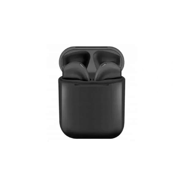 Ασύρματα Ακουστικά Earbuds Bluetooth v5 i12 TWS Wireless Touch, σε μαύρο χρώμα