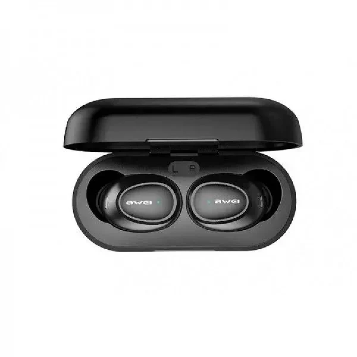 Ασύρματα Bluetooth Ακουστικά με Βάση Φόρτισης Awei T6C - Μαύρο