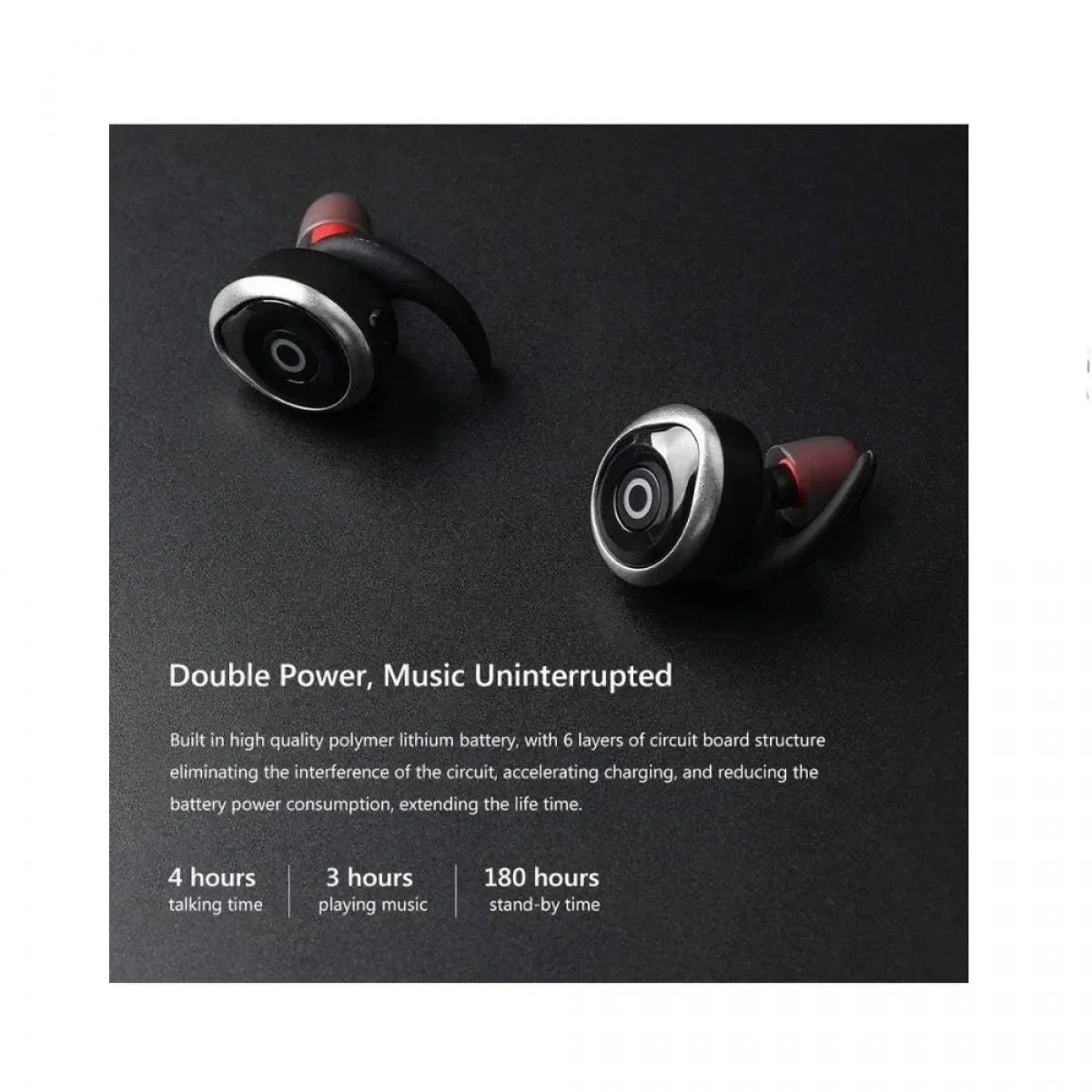 Awei T1 Ανθεκτικά Bluetooth In-Ear Ακουστικά - Μαύρο Χρώμα - Photo10