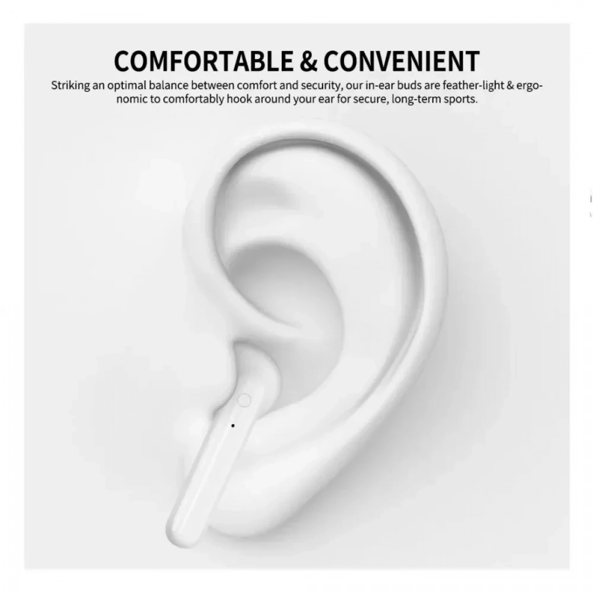 Bluetooth Fineblue Flypods J10 Touch με δόνηση Chip PAU - Photo4