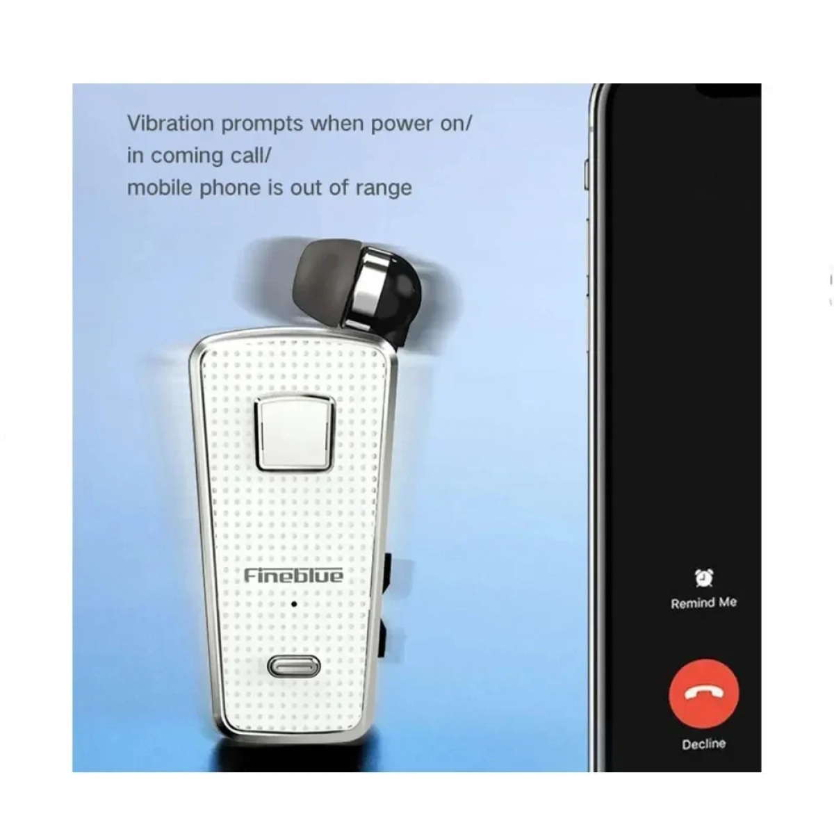 Fineblue F970 PRO Bluetooth Hands Free - Λευκό - Photo7