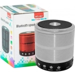 Bluetooth ηχείο Mp3 Player & FM - OEM WS-887, σε ασημί χρώμα