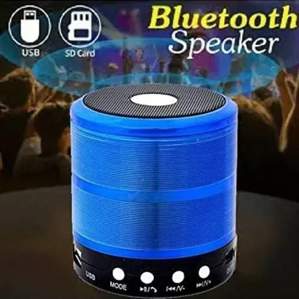 Bluetooth ηχείο Mp3 Player & FM – OEM WS-887, σε μπλε χρώμα