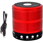 Bluetooth ηχείο Mp3 Player & FM – OEM WS-887, σε κόκκινο χρώμα
