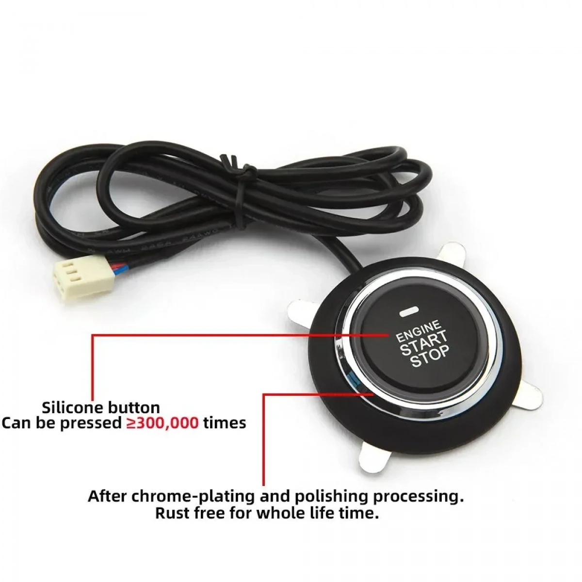 Μπουτόν Εκκίνησης Αυτοκινήτου ZEEPIN GY902B – 2 Car Anti-theft System RFID Engine Lock Keyless Entry