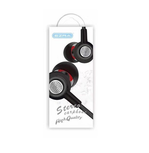 Ενσύρματα HandsFree Ακουστικά EZRA EP09, σε μαύρο χρώμα