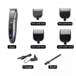 Επαναφορτιζόμενη κουρευτική μηχανή - Trimmer - KEMEI KM-PG104, σε ασημί χρώμα
