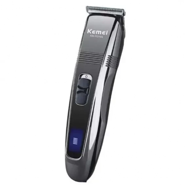 Επαναφορτιζόμενη κουρευτική μηχανή - Trimmer - KEMEI KM-PG104, σε ασημί χρώμα