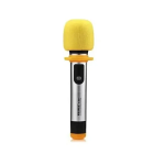 Επαγγελματικό Ασύρματο Μικρόφωνο Weisre U-801 – Universal Wireless Microphone Karaoke σε Ασημί Χρώμα