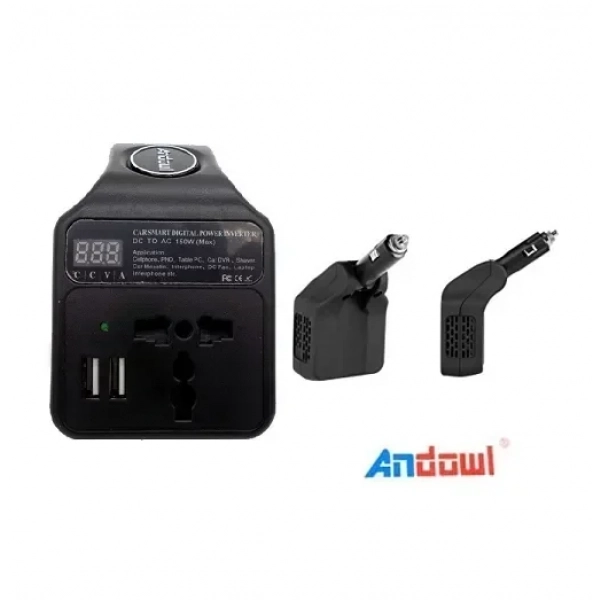 Έξυπνος μετατροπέας ισχύος αυτοκινήτου 150W DC σε AC ANDOWL