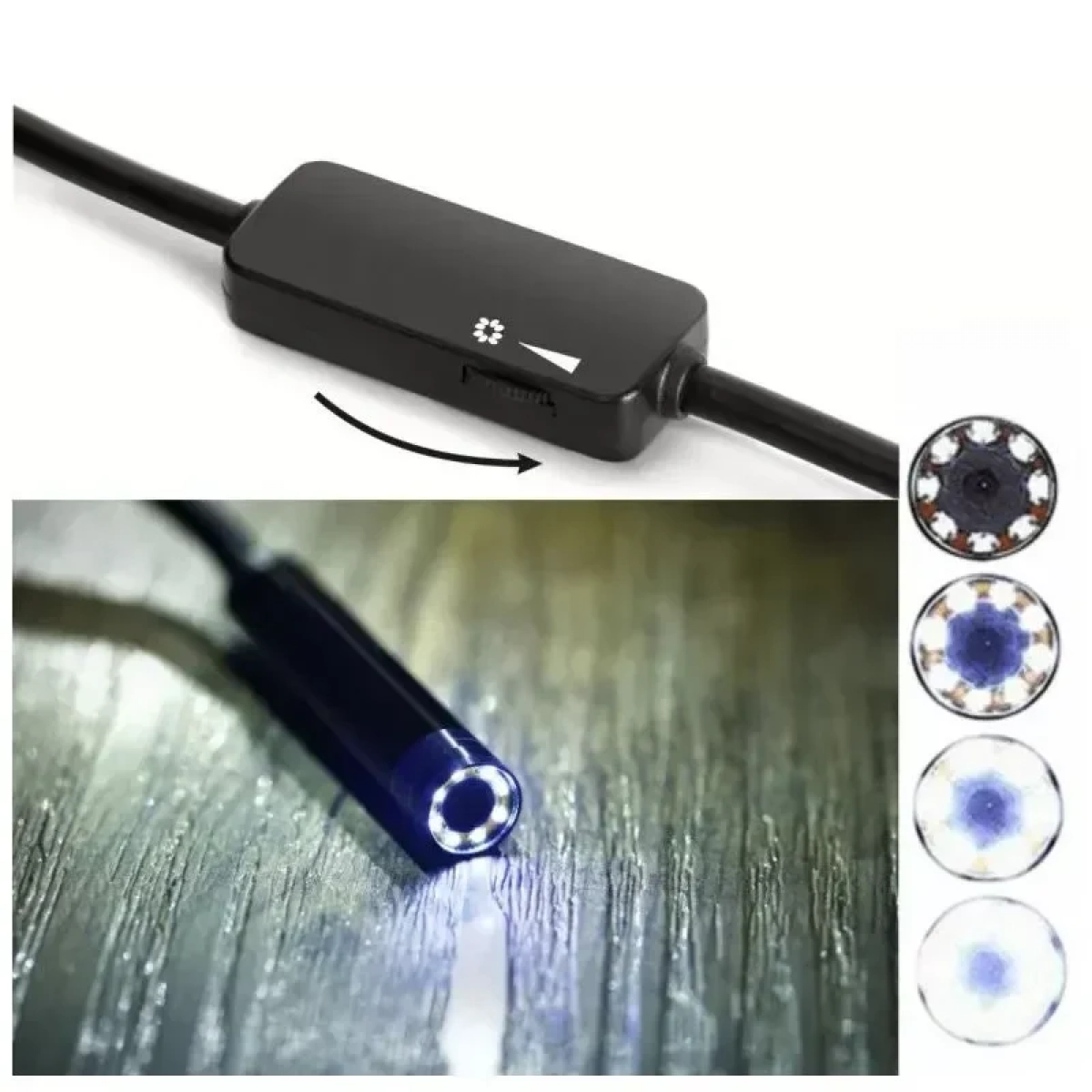 F150 WiFi Κάμερα Ενδοσκόπιο HD1200P wireless inspection borescope 8mm Lens mini Camera 3.5m Soft Hard Cable For smart phones