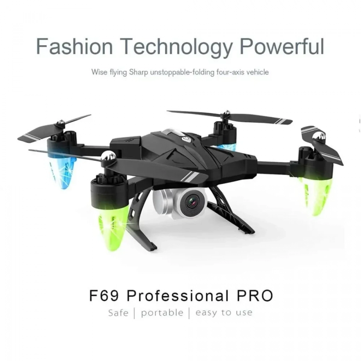 Drone F69 με Ενσωματωμένη Κάμερα και Χειριστήριο - Photo7