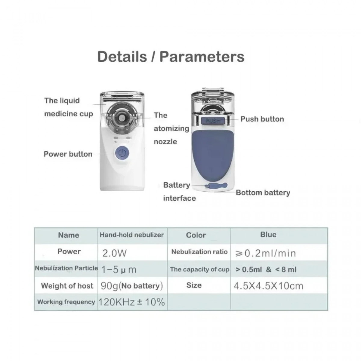 Φορητός Νεφελοποιητής Νέας Τεχνολογίας - Mesh Nebulizer ΥΜ-252 - Photo5