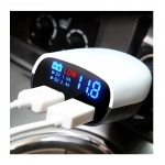 Φορτιστής αναπτήρα αυτοκινήτου LED DUAL USB 3.4A ΧΒΧ018