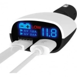 Φορτιστής αναπτήρα αυτοκινήτου LED DUAL USB 3.4A ΧΒΧ018