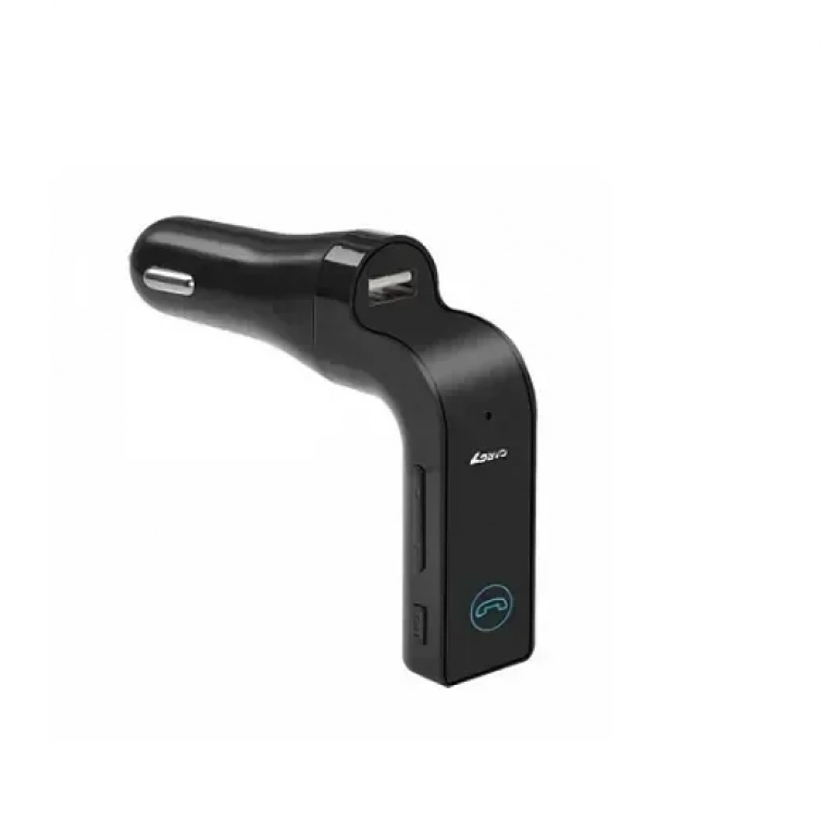 Φορτιστής CARG7 με FM Transmitter και Bluetooth, σε μαύρο χρώμα