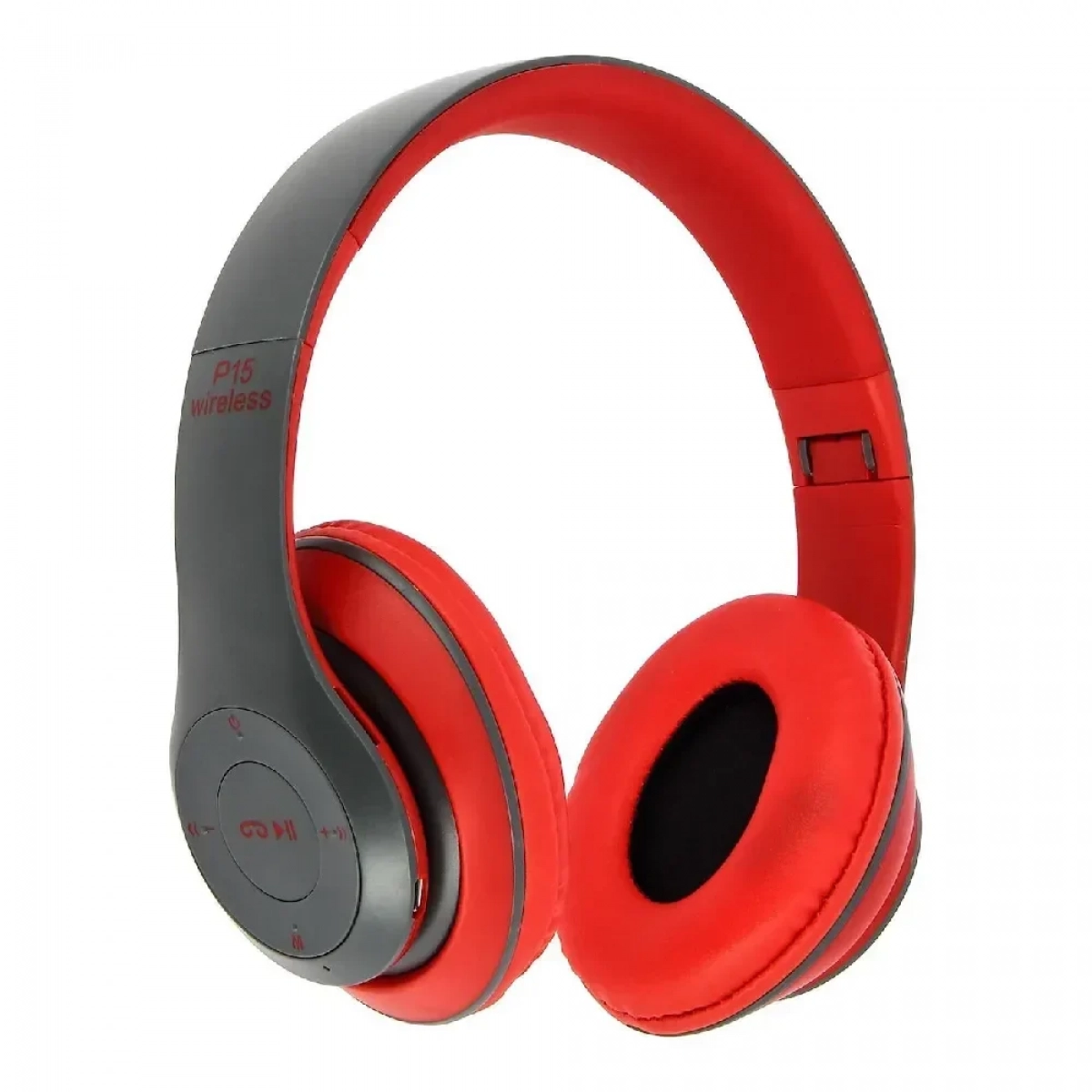 Future Elegant Wireless Headphones Flexible Noise Cancellation Musics Headphone P15, σε κόκκινο χρώμα