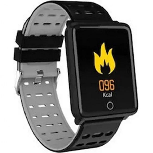 Smartwatch Mε Oθόνη Aφής OEM F3 55020, σε γκρι χρώμα