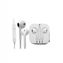 Handsfree ακουστικά με αυξομείωση ήχου για iphone/smartphones OEM, σε λευκό χρώμα
